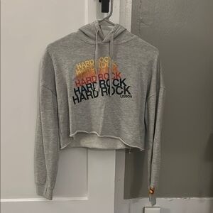 Hard Rock Cafe Lisbon Hoodie Gray- XS